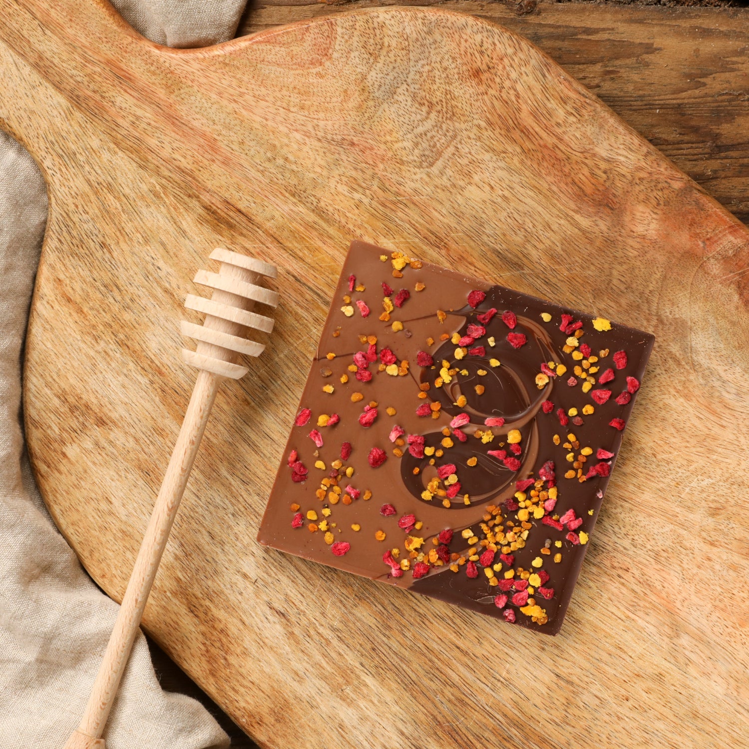 Pollen Bar - Honey & Dark chocolate with Raspberry- 50g