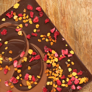 Pollen Bar - Honey & Dark chocolate with Raspberry- 50g