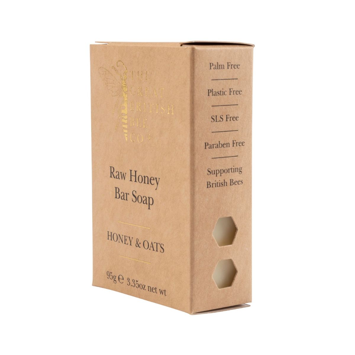 Raw Honey Bar Soap 95g - Honey & Oat